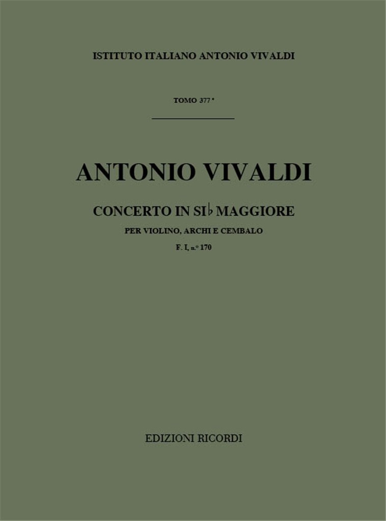 Concerto in Si b Maggiore (B flat Major)